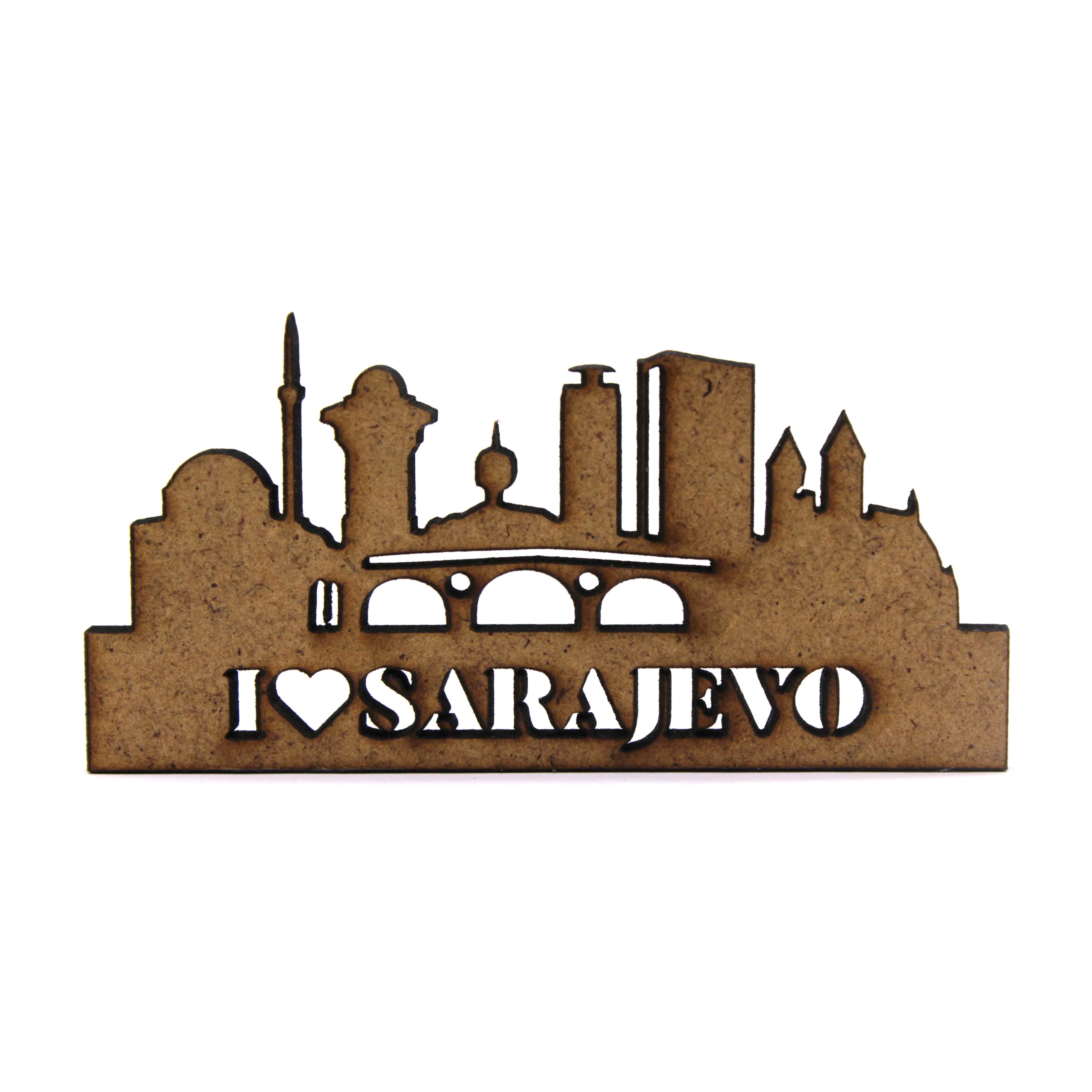 MDF ORNAMENTI GRADOVI I LOVE SARAJEVO